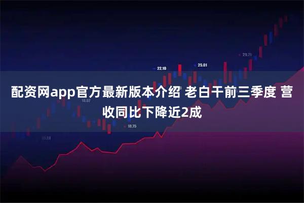 配资网app官方最新版本介绍 老白干前三季度 营收同比下降近2成