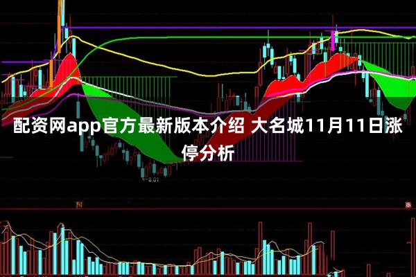 配资网app官方最新版本介绍 大名城11月11日涨停分析